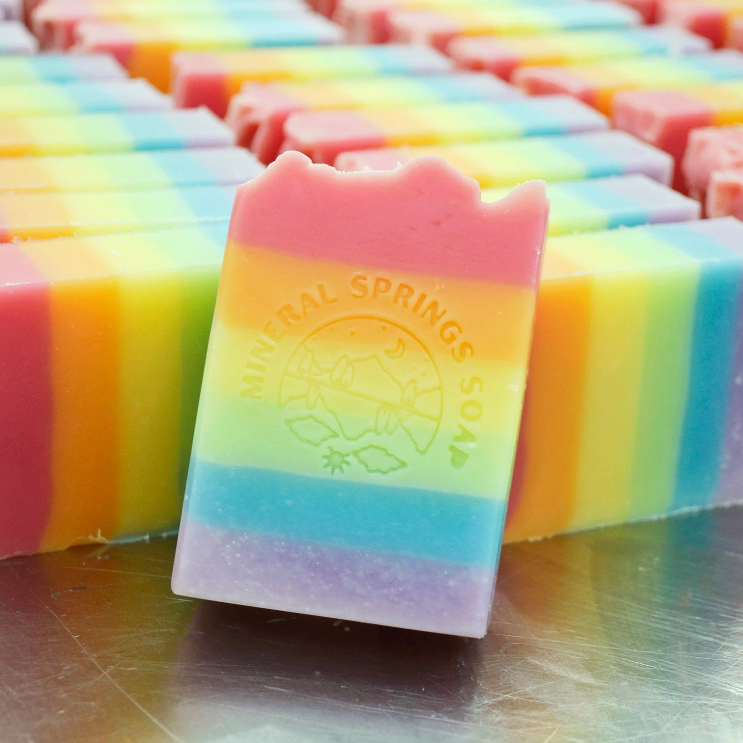 LGBT+ Pride Sparkling Citrus Handcrafted Soap - Image 2