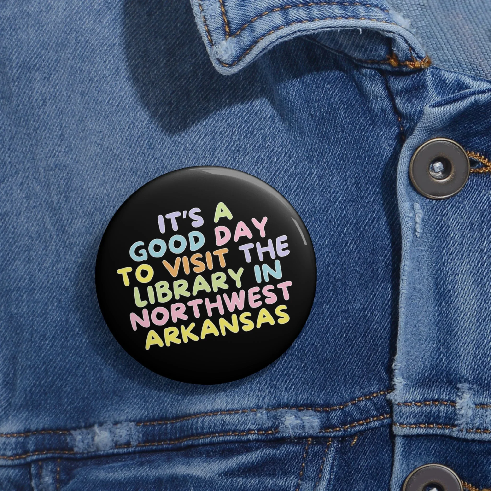 Library in Northwest Arkansas Button - Image 2