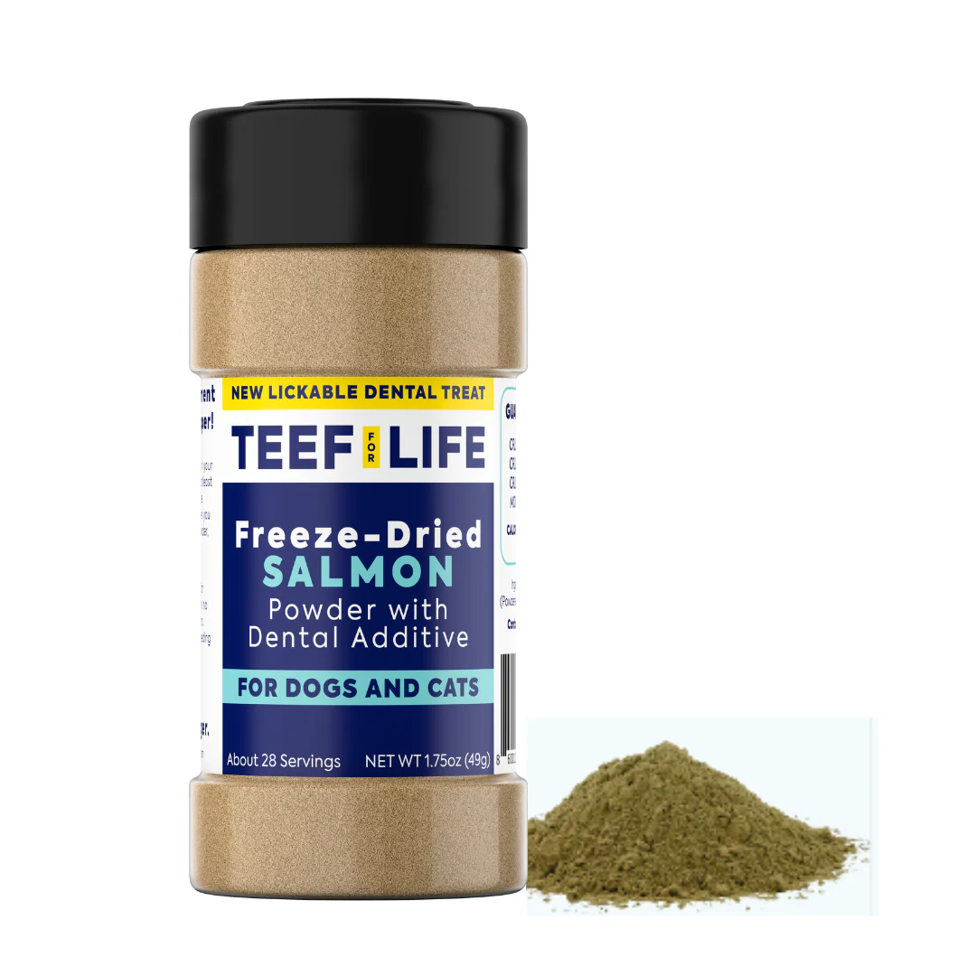Lickable Dental Treat Powder - Prebiotic Dog and Cat Formula (Beef Liver or Salmon) - Image 4