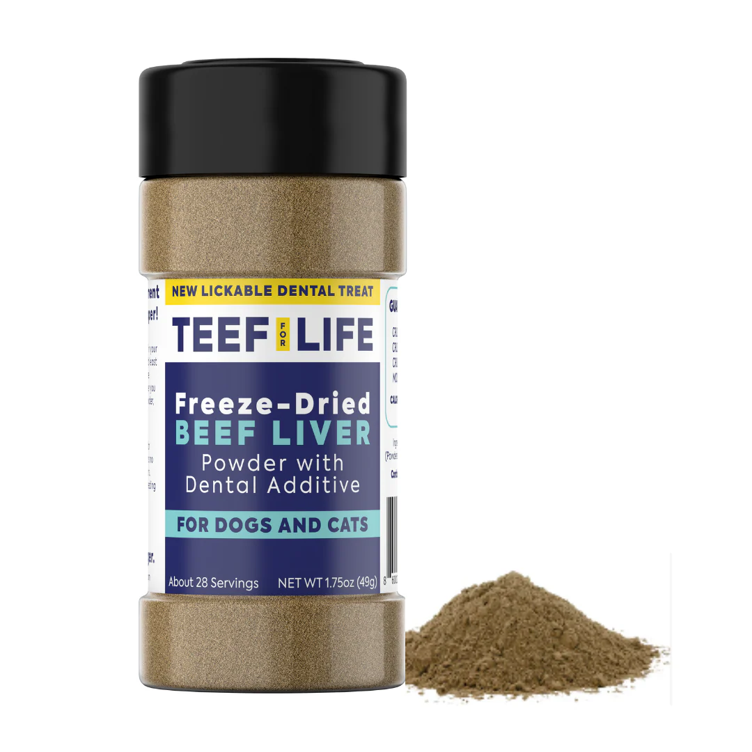 Lickable Dental Treat Powder - Prebiotic Dog and Cat Formula (Beef Liver or Salmon) - Image 5