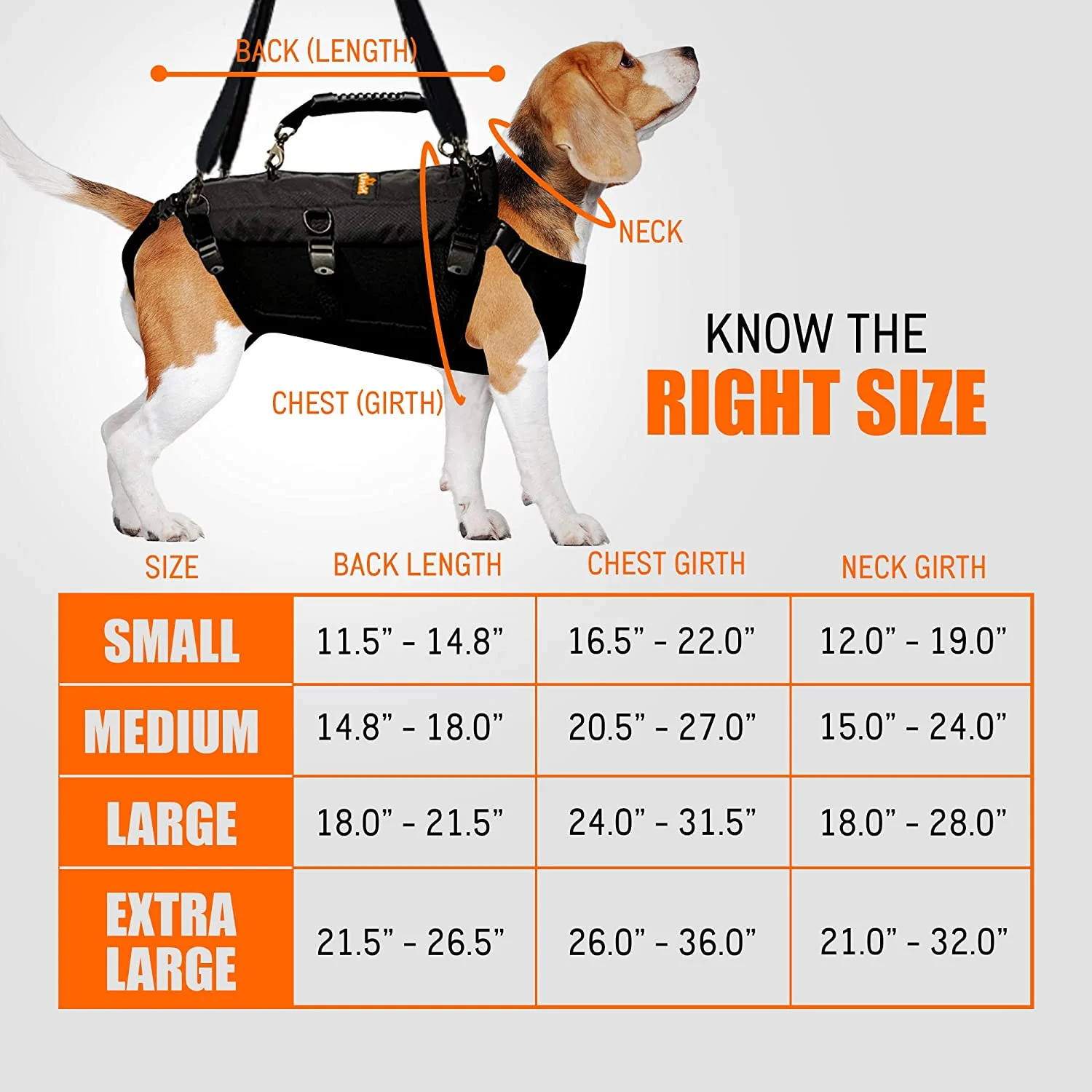 [LIFETIME WARRANTY!] NeoAlly 5-in-1 Sturdy Dog Lift Harness Full Body Support - Image 4