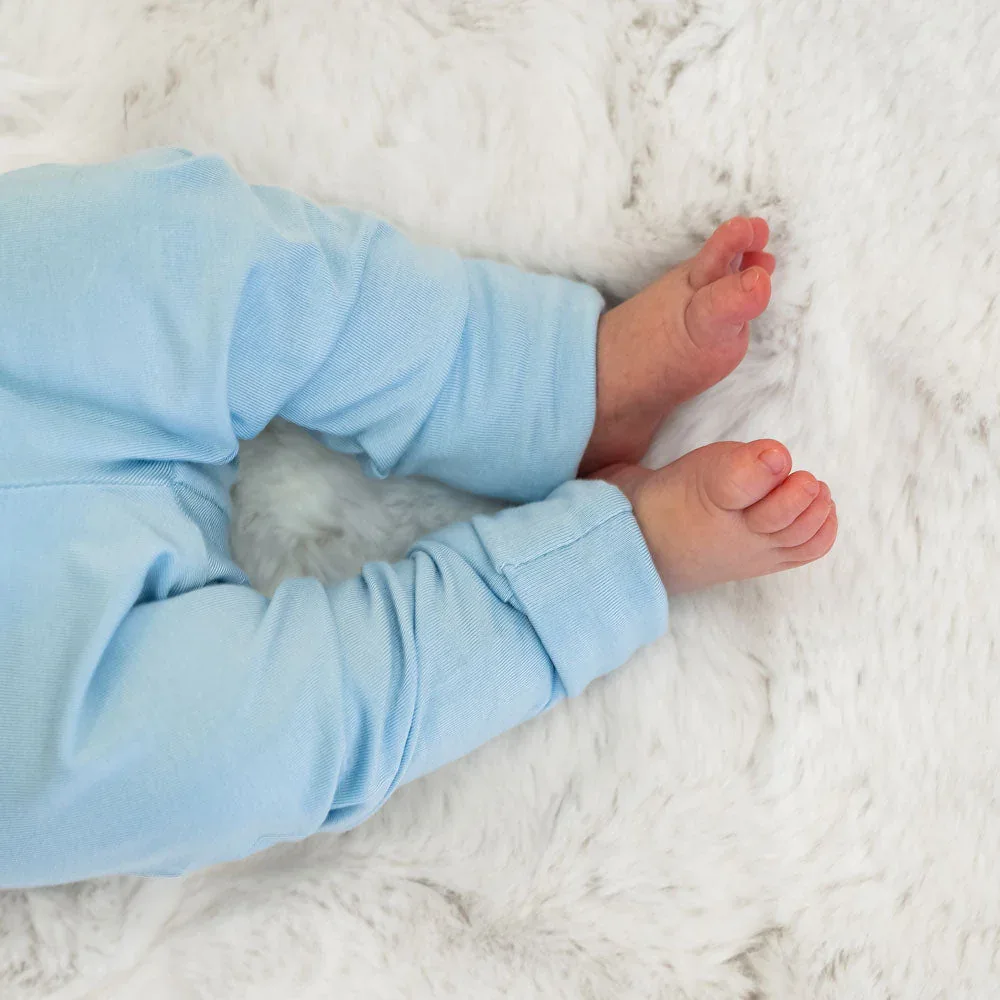 Light Blue Infant 2-Piece Bamboo Set - Image 3