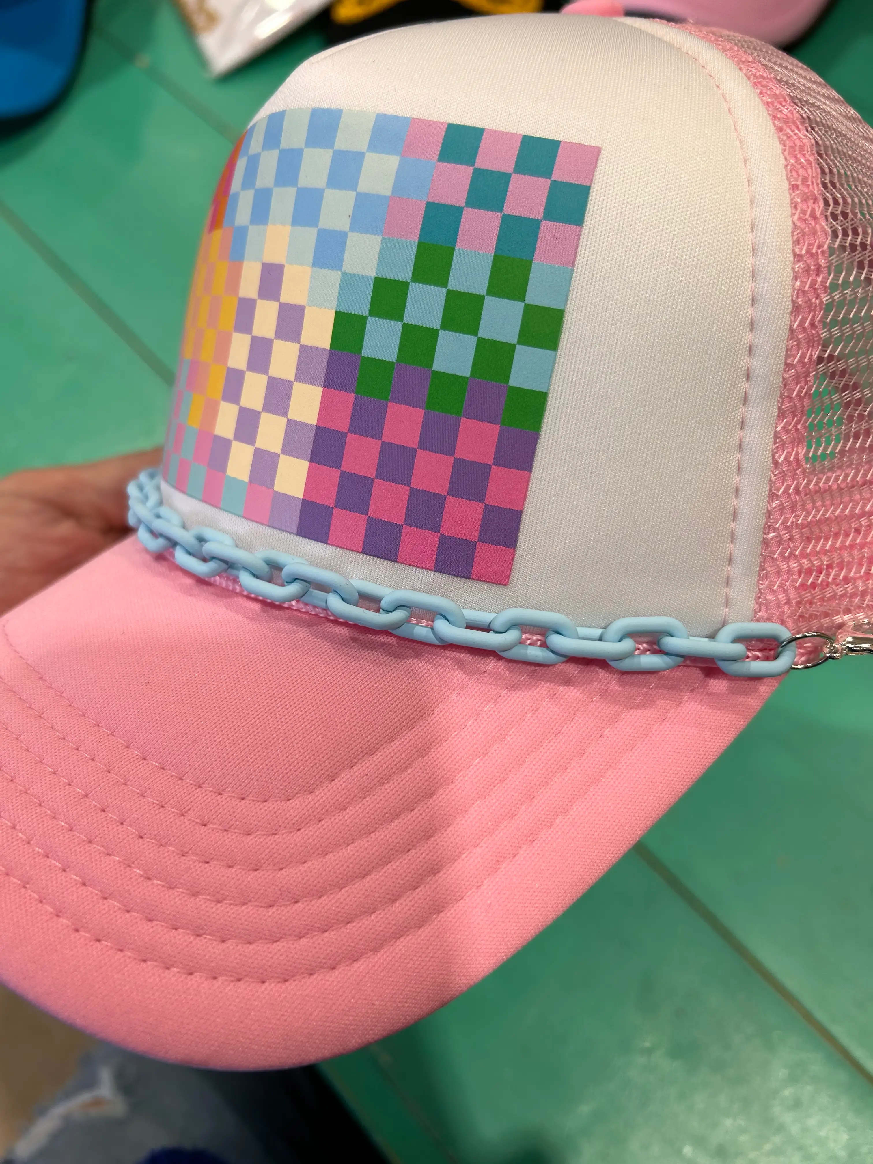Light Blue Links Trucker Chain - Image 2