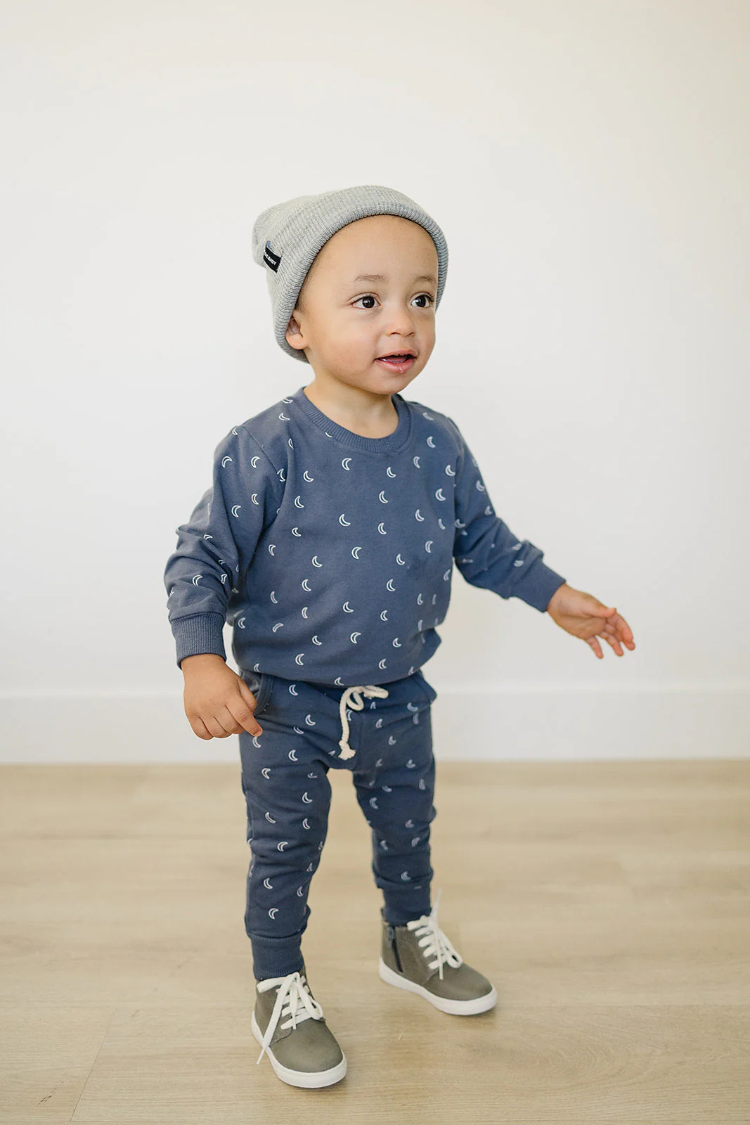 Light Grey Mebie Baby Beanie - Image 4