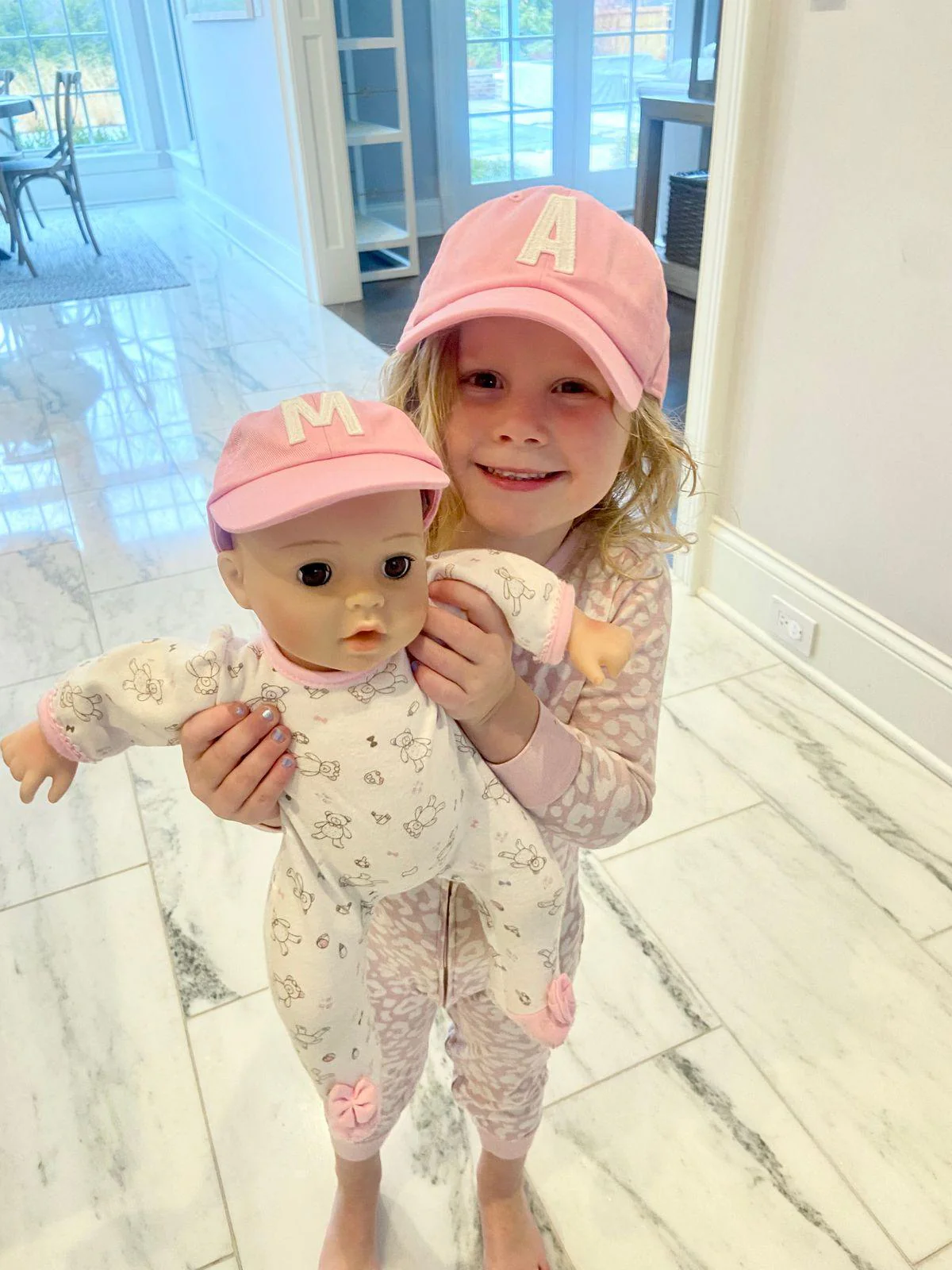 Light Pink Letter Baseball Hat - Image 7