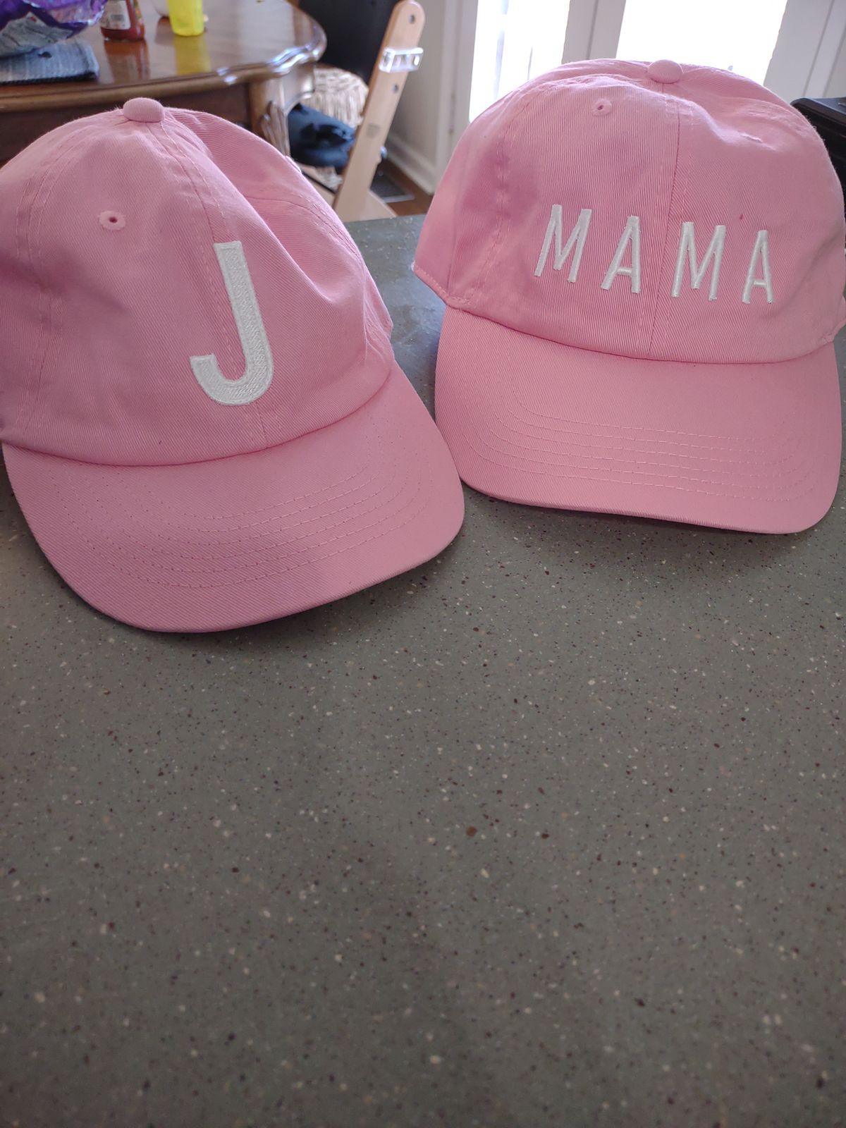 Light Pink Letter Baseball Hat - Image 8