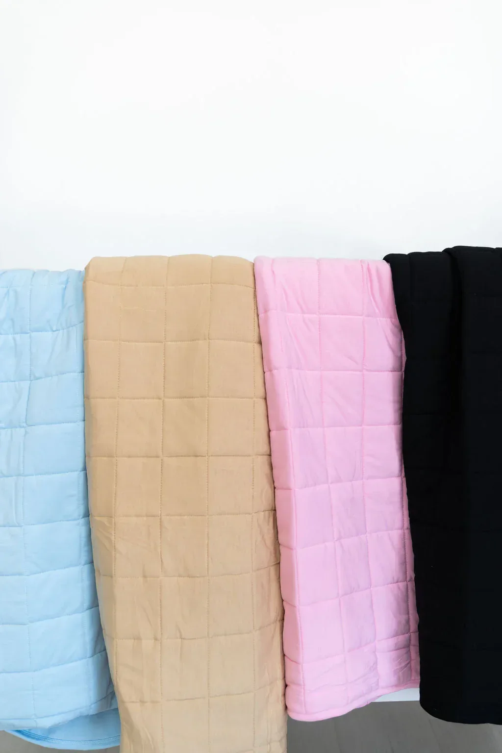 Light Pink Quilted Bamboo Blanket - Image 3
