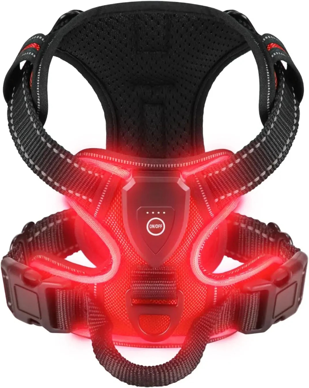 Light-Up LED Dog Harness – Rechargeable No-Pull Vest for Night Walking - Image 7
