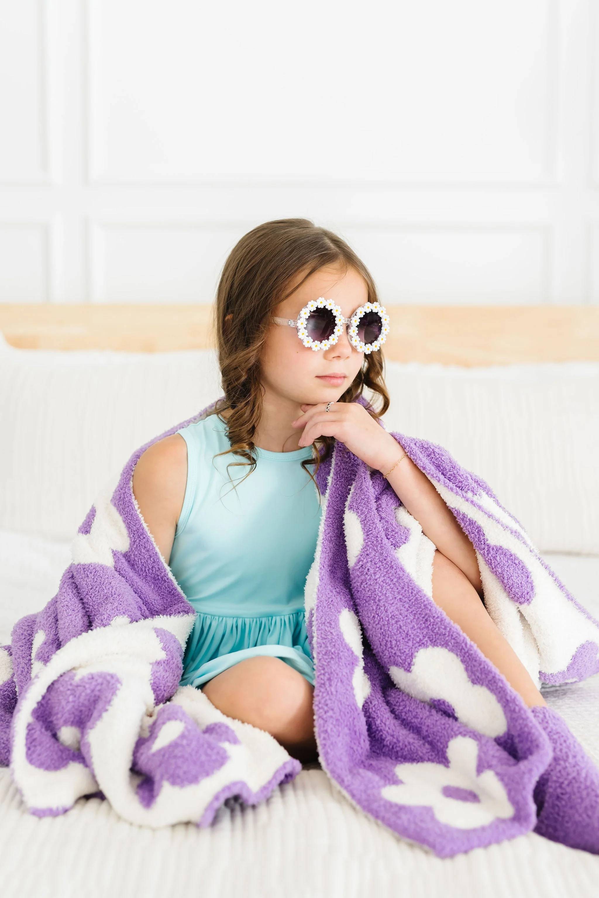 Lilac/Coconut Flower Cozy Blanket - Image 4