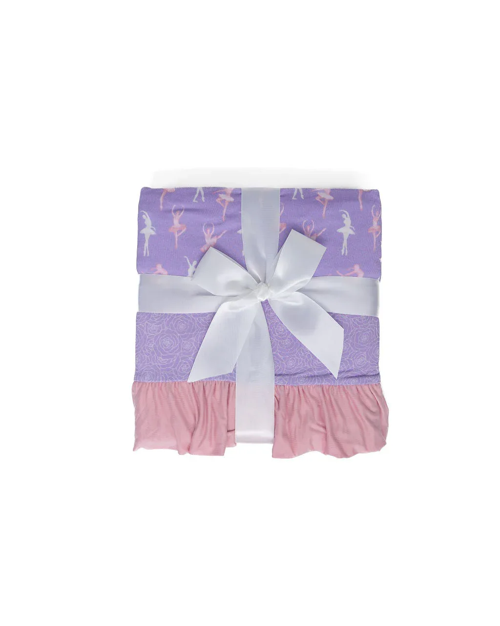 Lillian Ballerinas Bamboo Ruffle Toddler Blanket - Image 6
