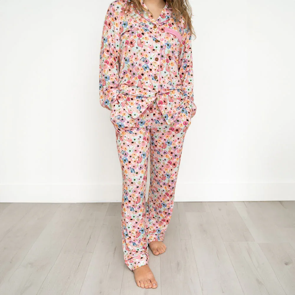 Lillian's Garden Butterflies Bamboo Women's Luxe Lounge Set - Image 3