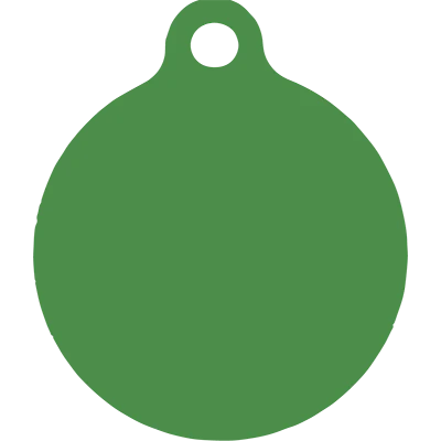 Lime Argyle HD Dog ID Tag - Image 4