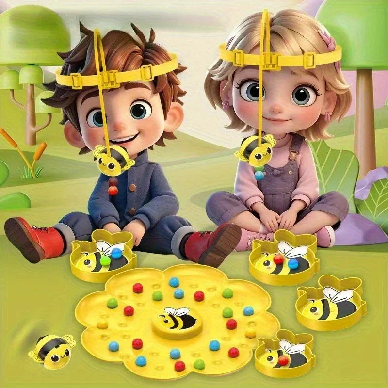 Little Bumblebee Board Game – Educational Puzzle & Fishing Toy for Kids - Image 2
