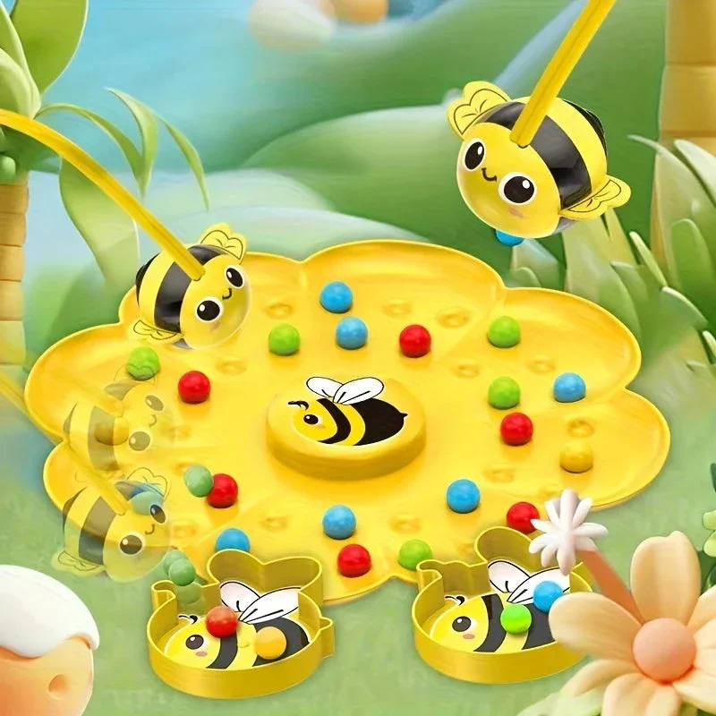 Little Bumblebee Board Game – Educational Puzzle & Fishing Toy for Kids - Image 4