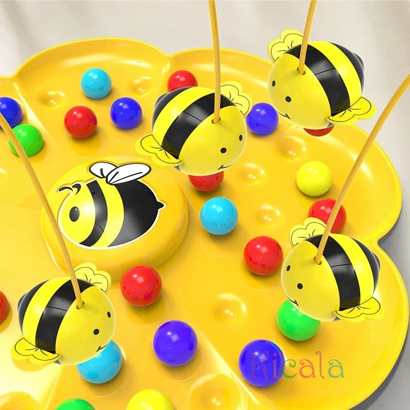 Little Bumblebee Fishing Puzzle Board Game - Interactive Educational Toy for Kids & Family Fun - Image 3