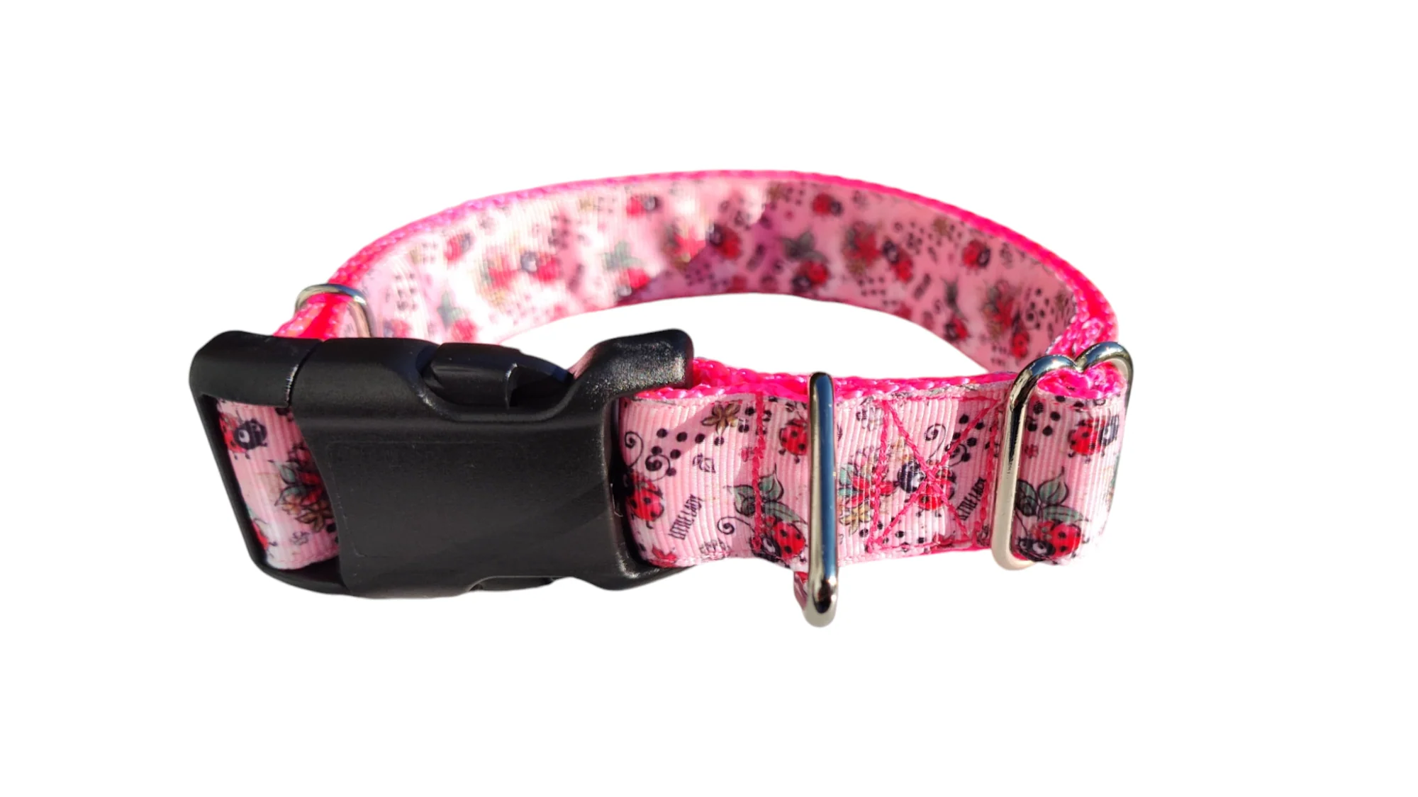 Little Lady Ladybug Nylon Dog Collar - Image 2