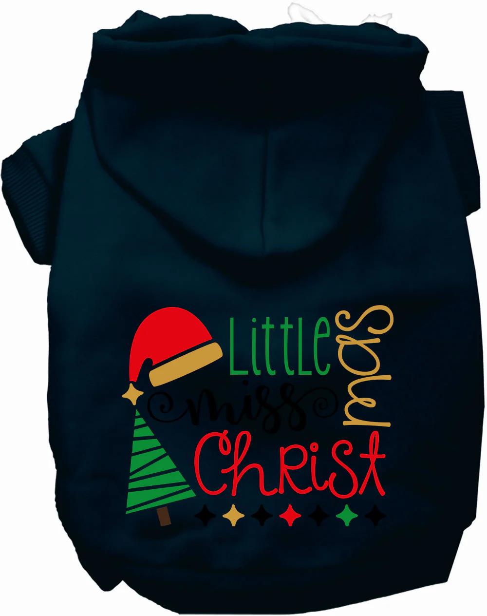 Little Miss Christmas Pet Hoodie - Image 9