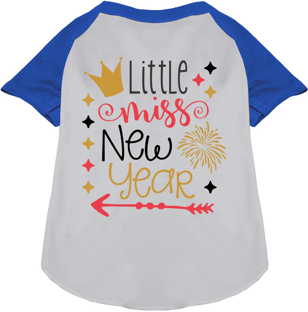 Little Miss New Year Pet Raglan Shirt - Image 5