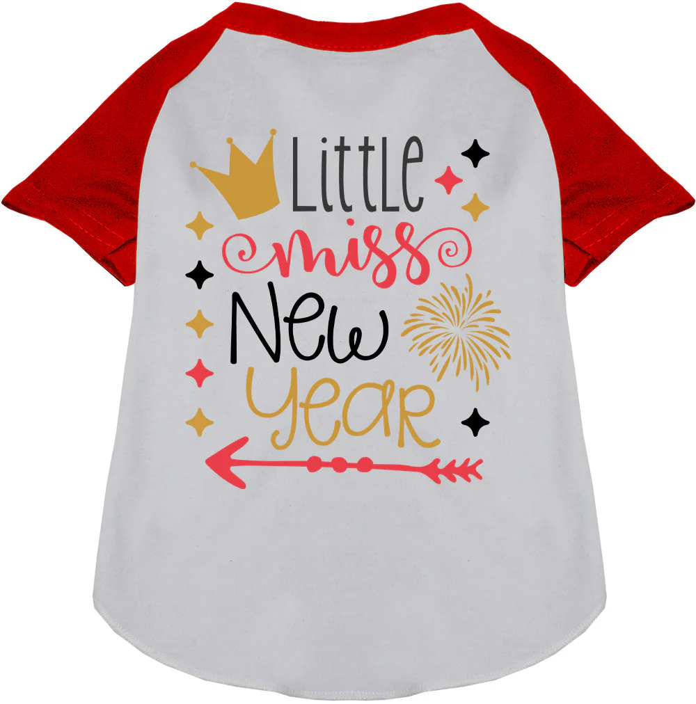 Little Miss New Year Pet Raglan Shirt - Image 7