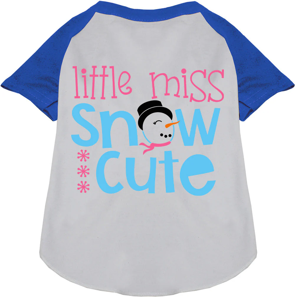 Little Miss Snow Cute Pet Raglan Shirt - Image 4