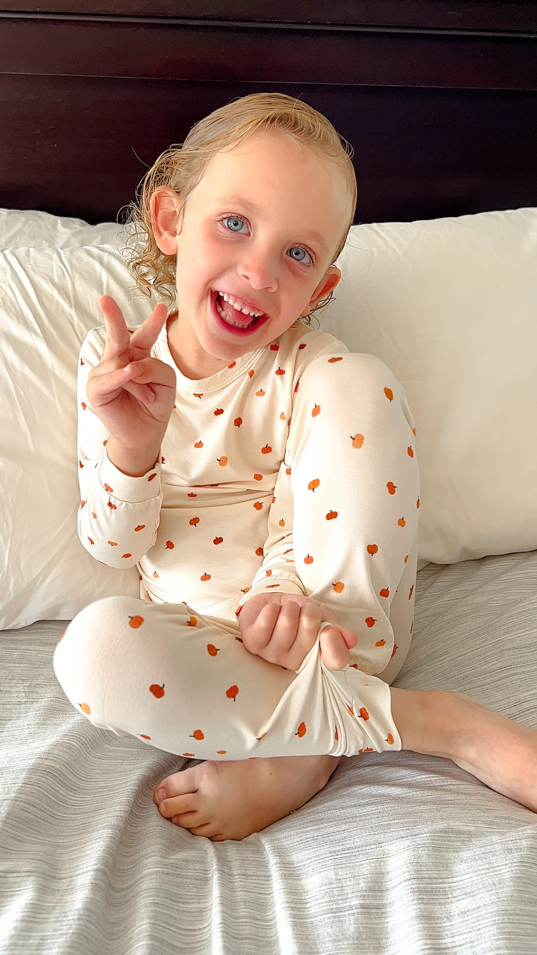 Little Pumpkin 2pc Bamboo Pajamas - Image 16