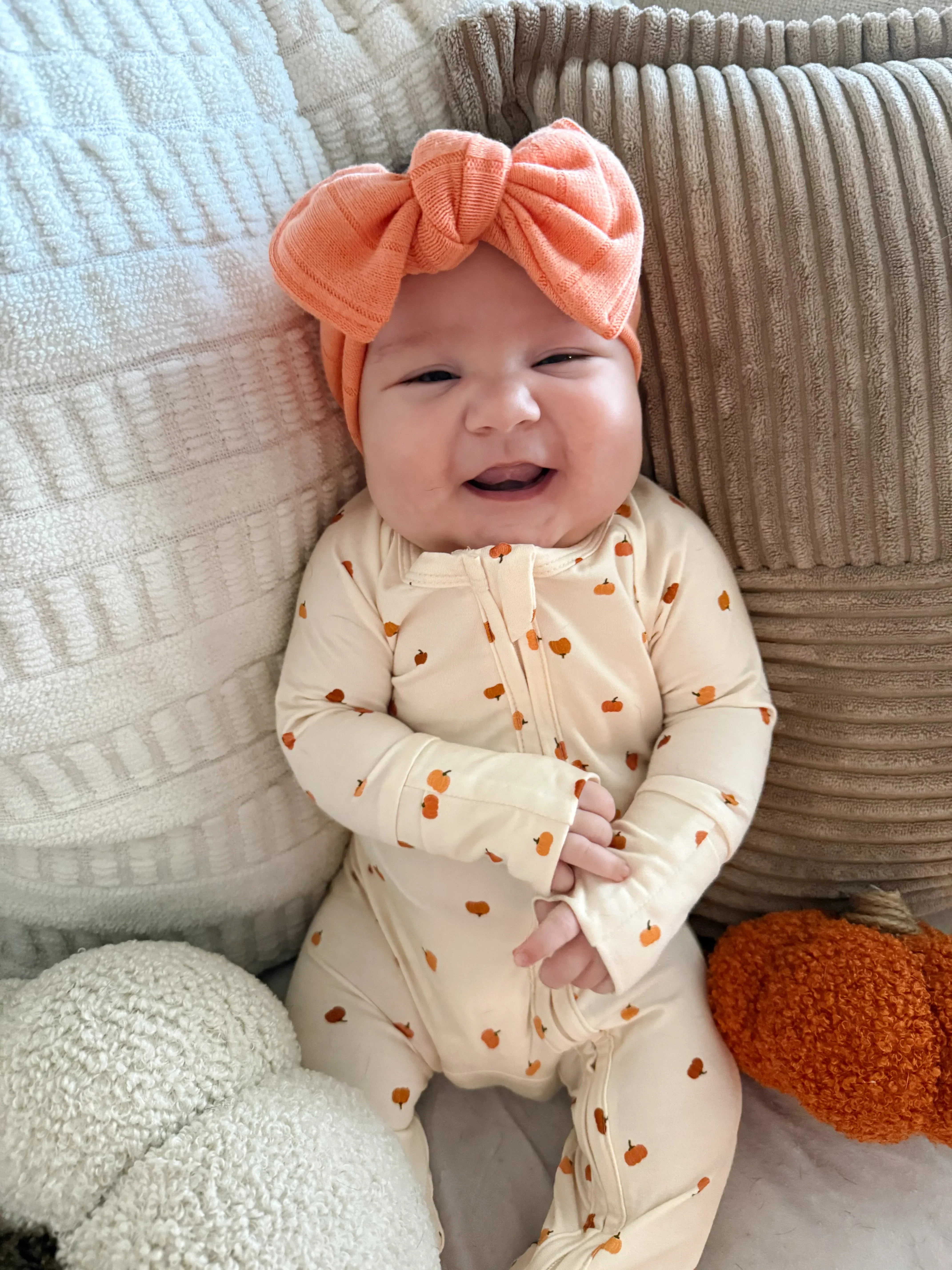 Little Pumpkin Bamboo Zippy Romper - Image 2