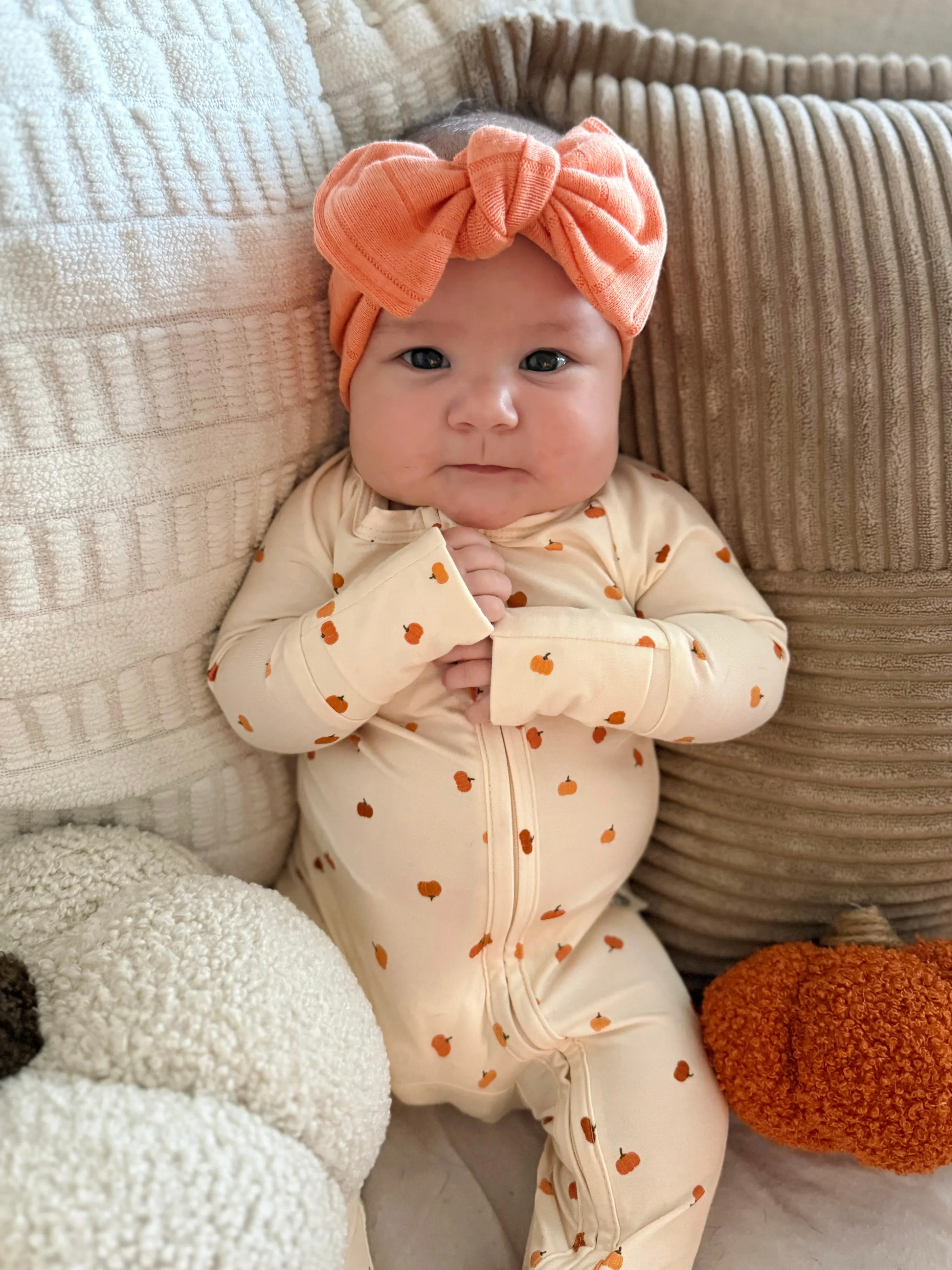 Little Pumpkin Bamboo Zippy Romper - Image 4