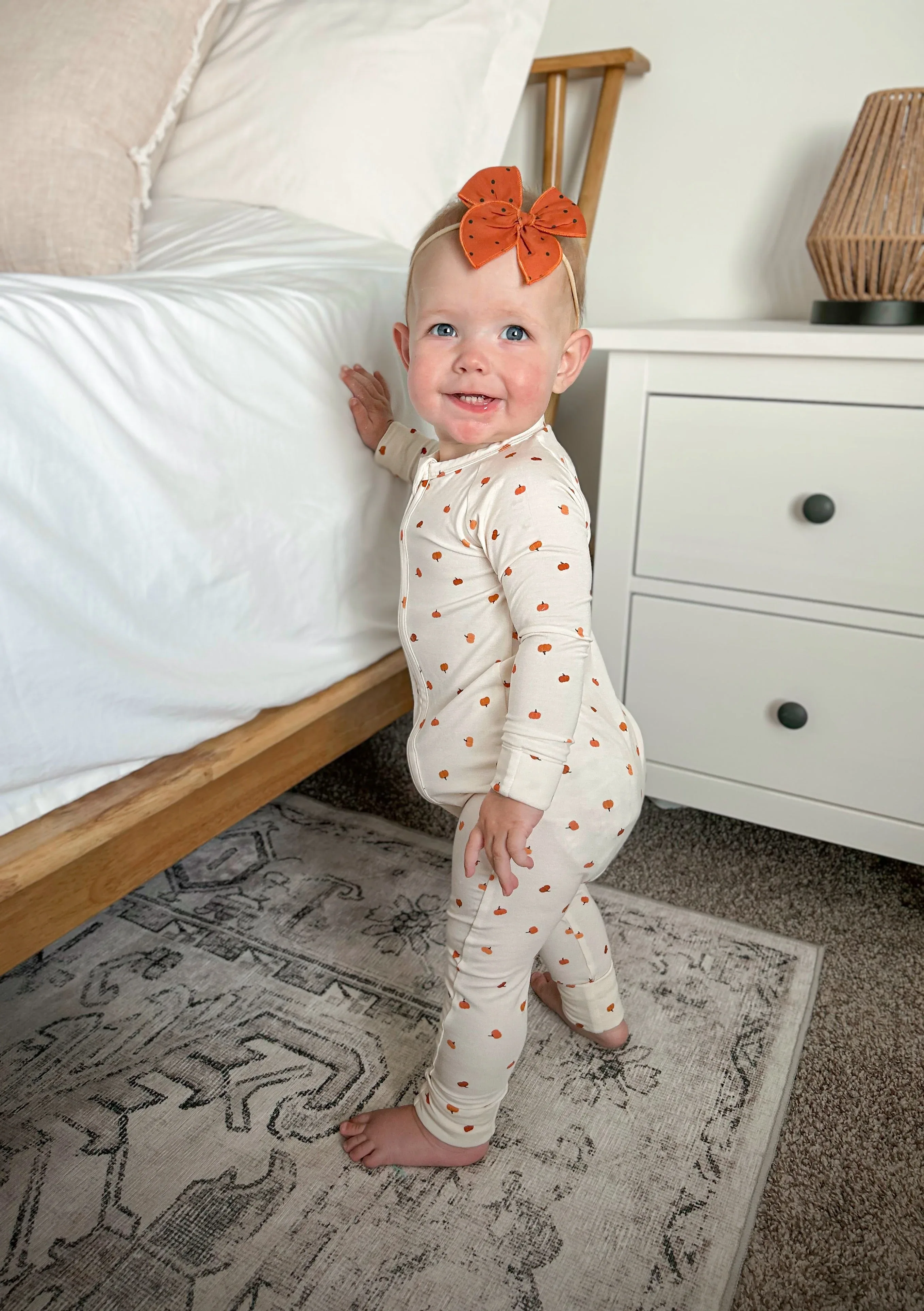 Little Pumpkin Bamboo Zippy Romper - Image 6