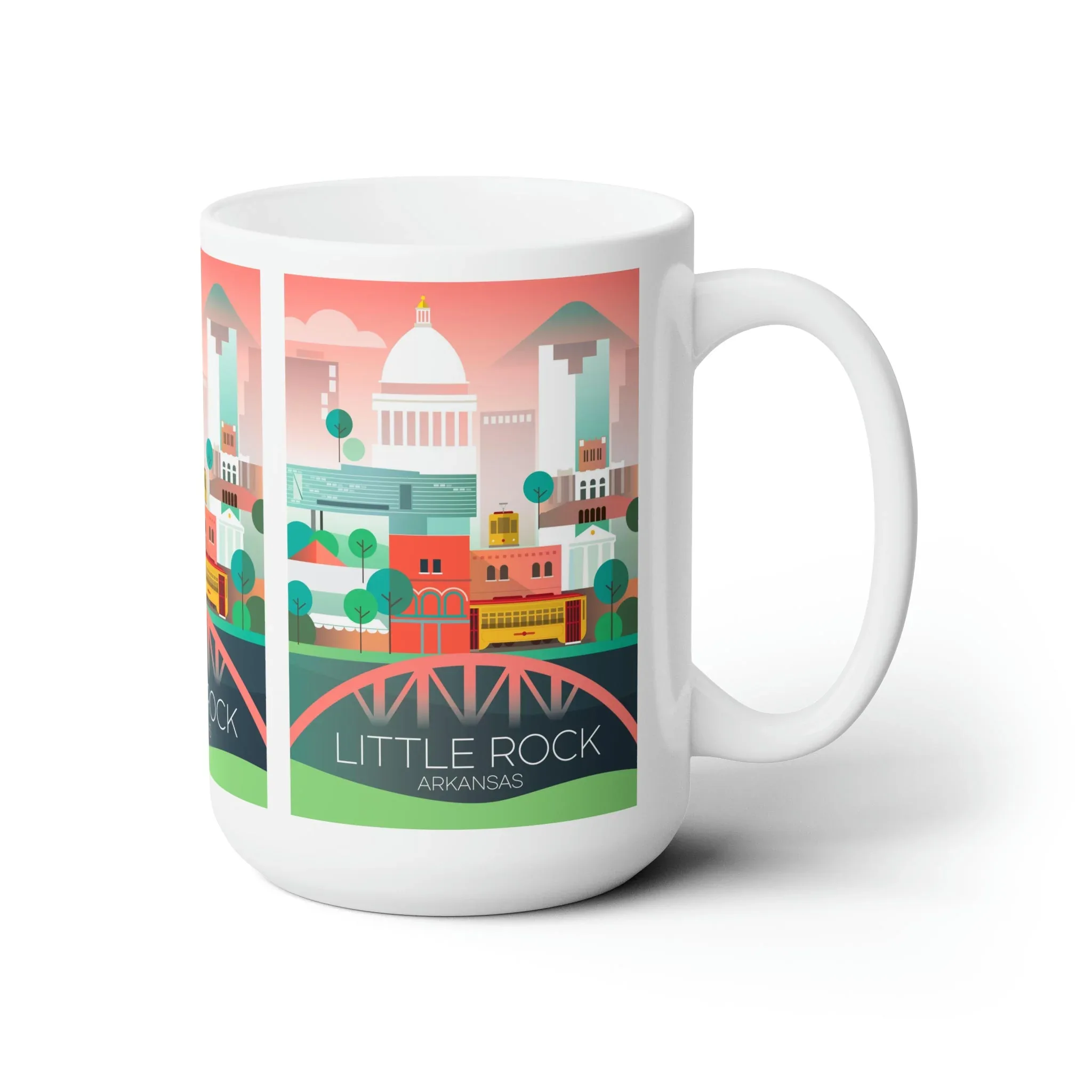 Little Rock, Arkansas Ceramic Mug 11oz or 15oz - Image 3