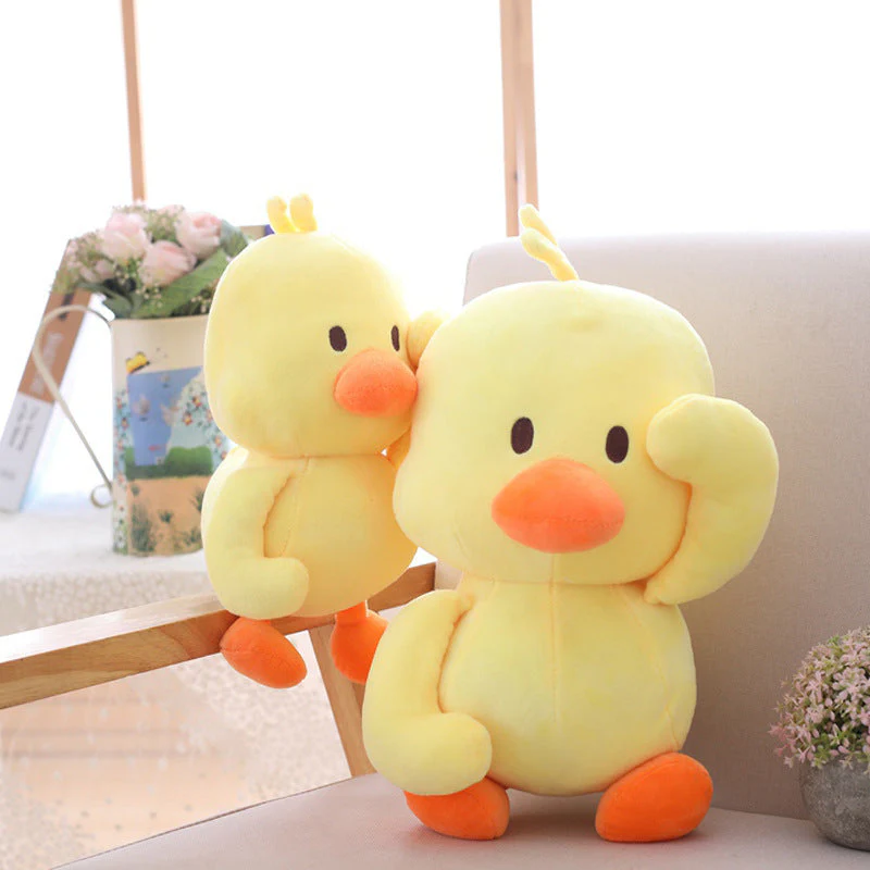 Little yellow duck figurine dancing expression small yellow duck plush toy - Image 2