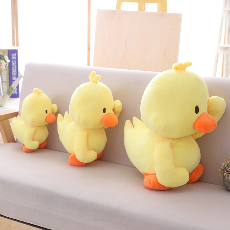 Little yellow duck figurine dancing expression small yellow duck plush toy - Image 3