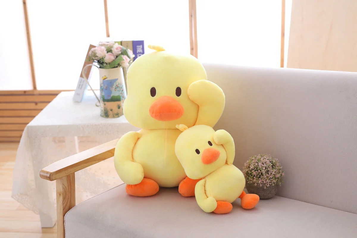 Little yellow duck figurine dancing expression small yellow duck plush toy - Image 5