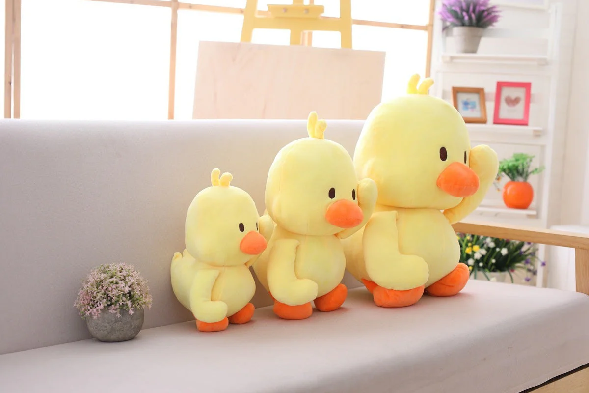 Little yellow duck figurine dancing expression small yellow duck plush toy - Image 6