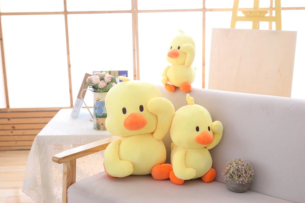 Little yellow duck figurine dancing expression small yellow duck plush toy - Image 7