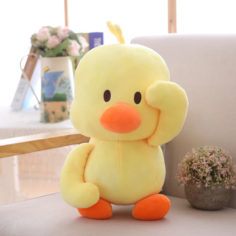 Little yellow duck figurine dancing expression small yellow duck plush toy - Image 8