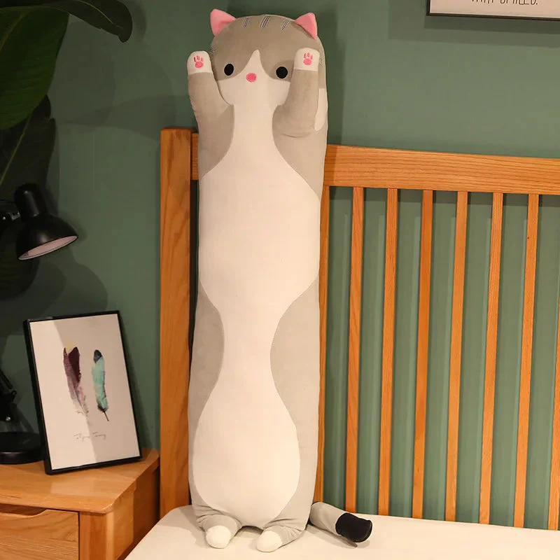Long Cat Plush Toys - Soft Nap Pillow & Home Decor | 50-130cm Cute Gift for Kids & Girls - Image 10