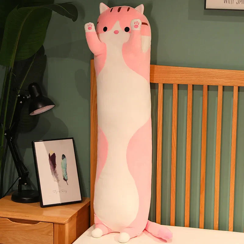 Long Cat Plush Toys - Soft Nap Pillow & Home Decor | 50-130cm Cute Gift for Kids & Girls - Image 12