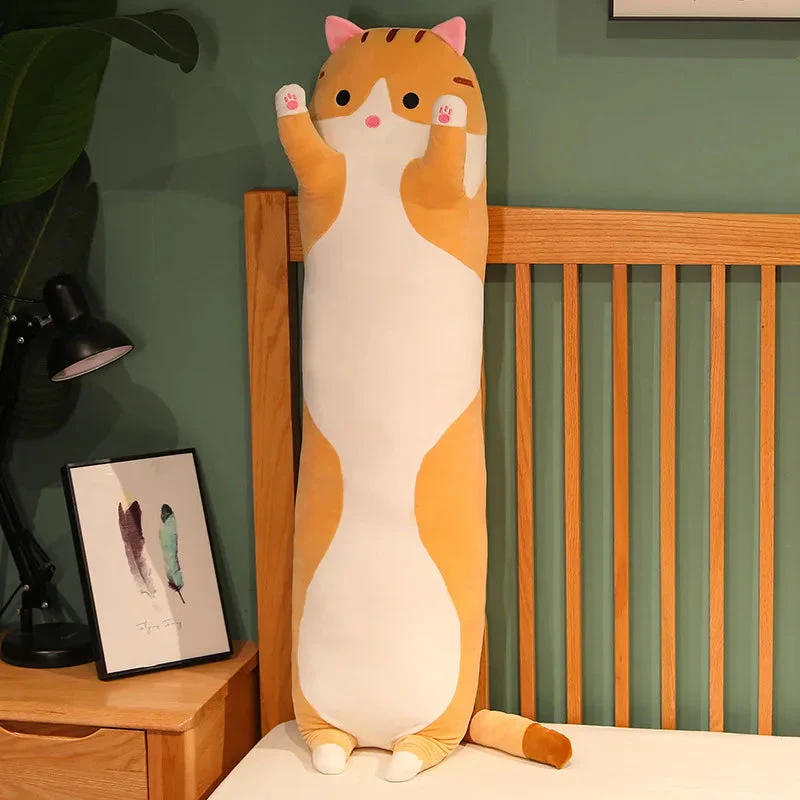 Long Cat Plush Toys - Soft Nap Pillow & Home Decor | 50-130cm Cute Gift for Kids & Girls - Image 14