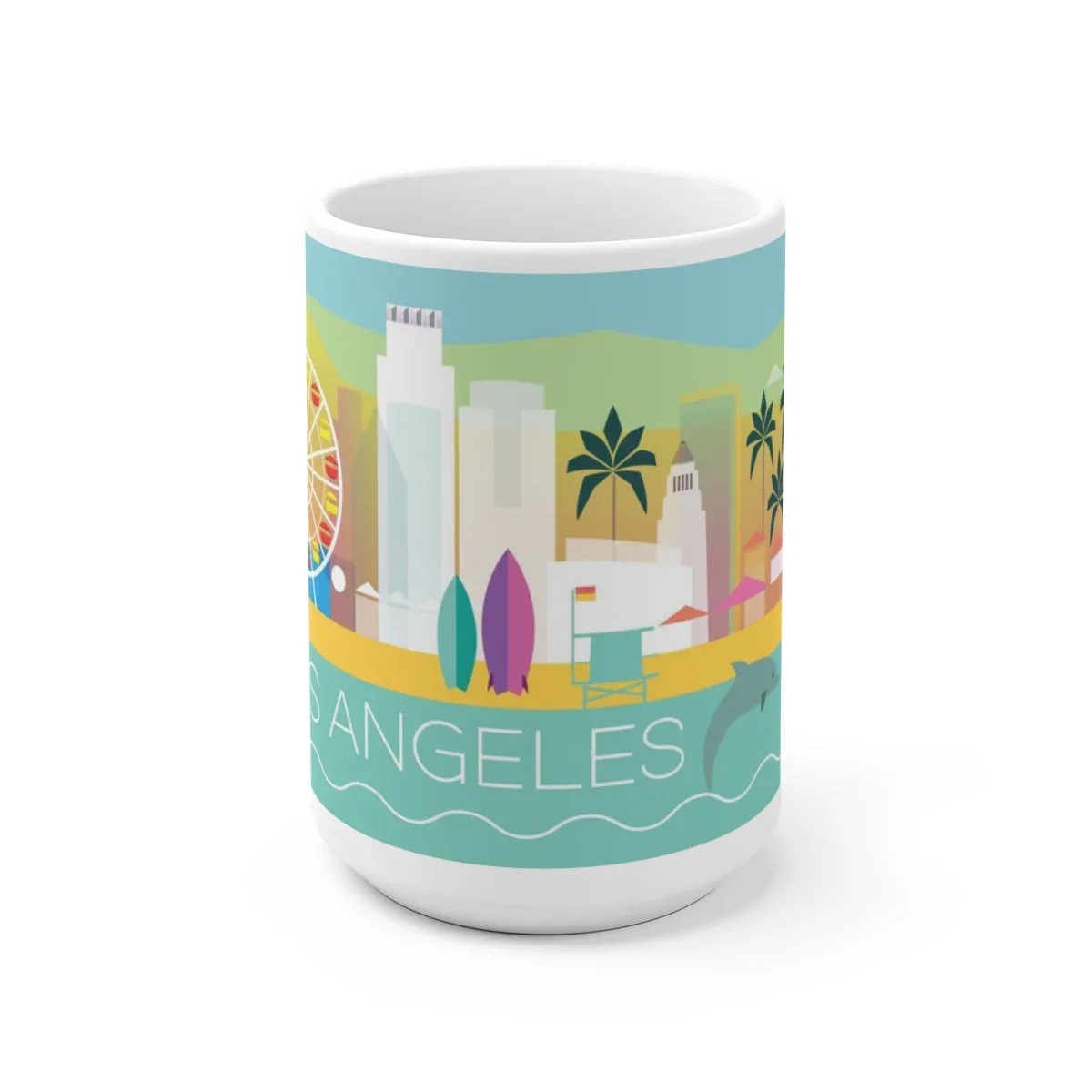 LOS ANGELES 11 OZ OR 15 OZ CERAMIC MUG - Image 2