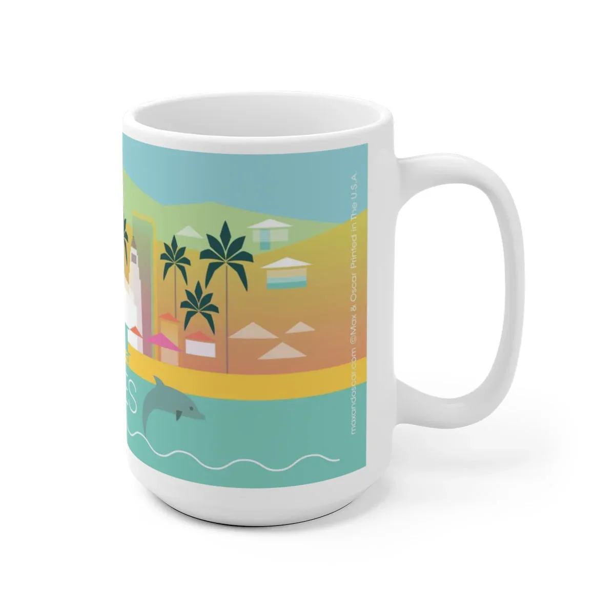 LOS ANGELES 11 OZ OR 15 OZ CERAMIC MUG - Image 3