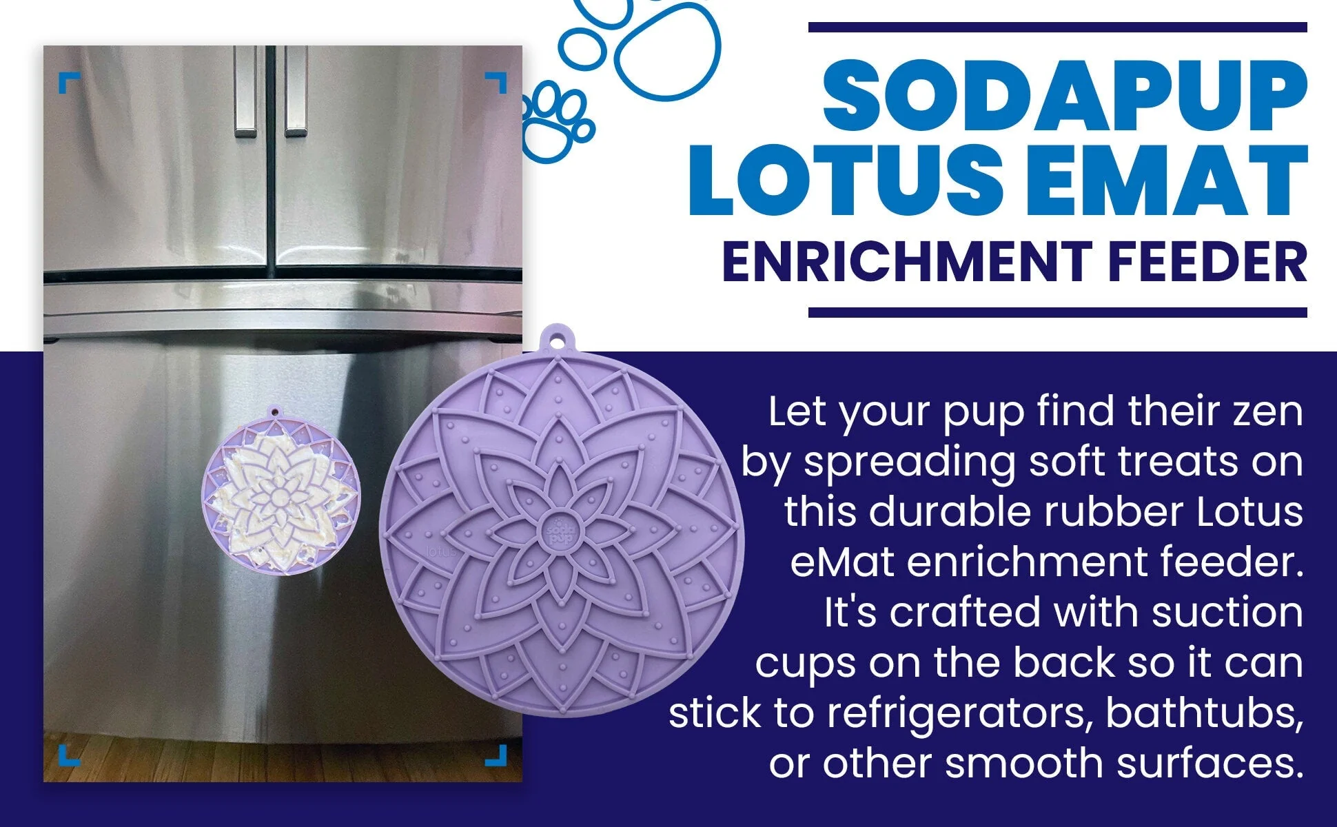 Lotus Design emat - Enrichment Lick Mat For Dogs and Cats - With Suction Cups | USA Made - Image 14