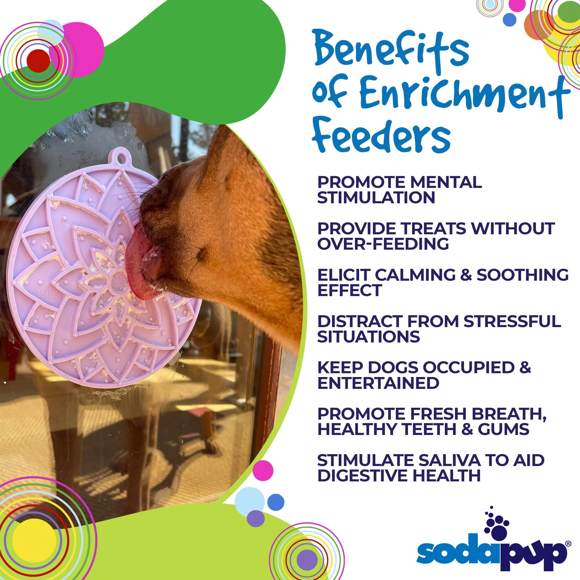 Lotus Design emat - Enrichment Lick Mat For Dogs and Cats - With Suction Cups | USA Made - Image 6