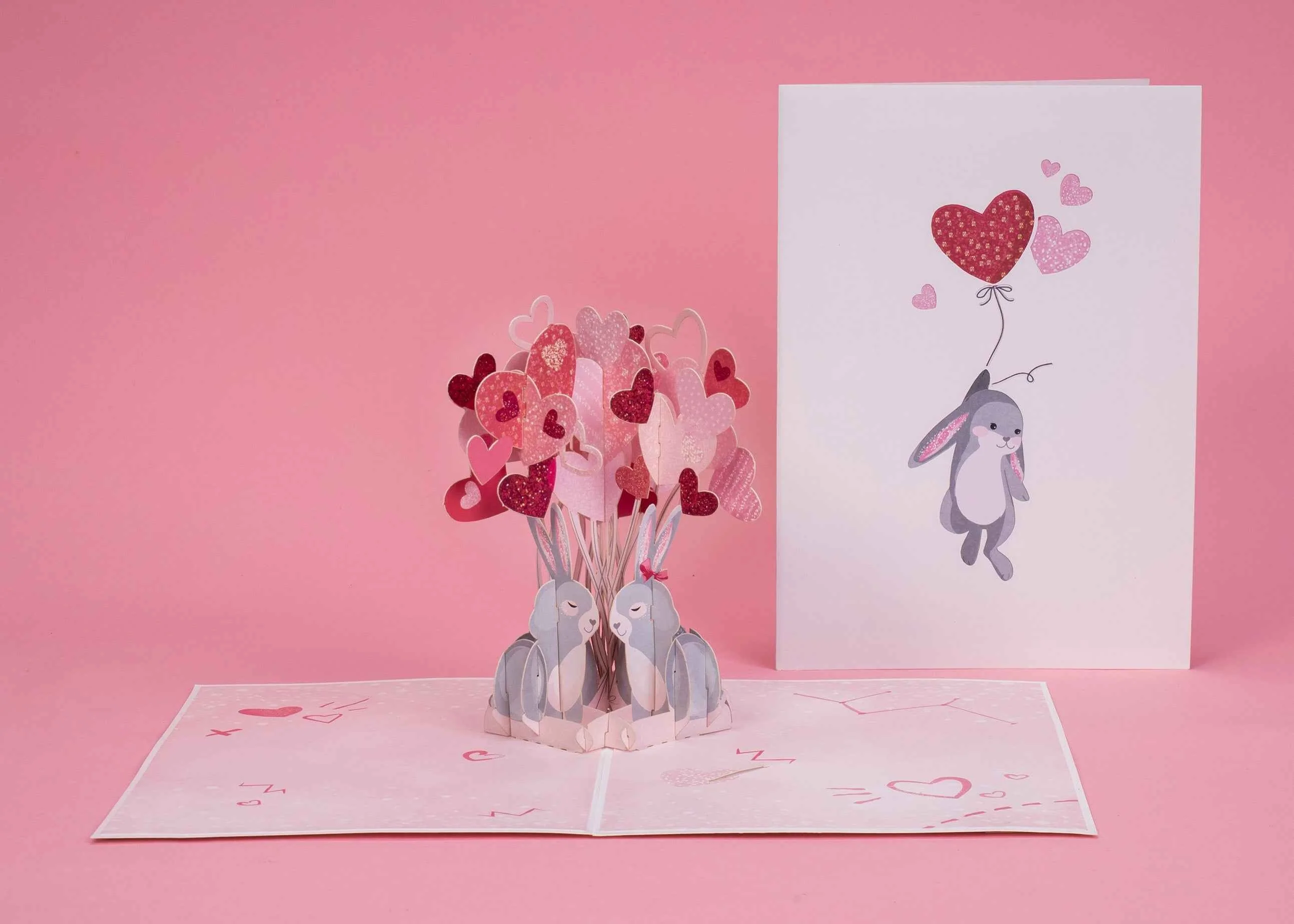 Love Bunnies Pop Up Card - Image 3