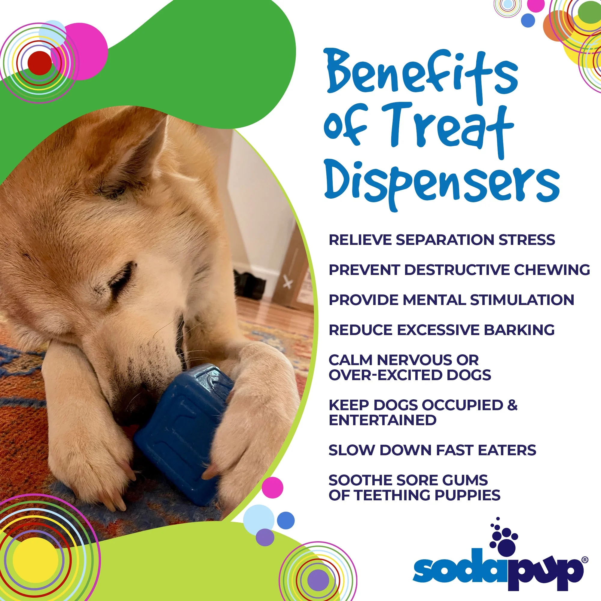 Love Cube eDispenser - Durable Rubber Chew Toy & Treat Dispenser | USA Made - Image 5