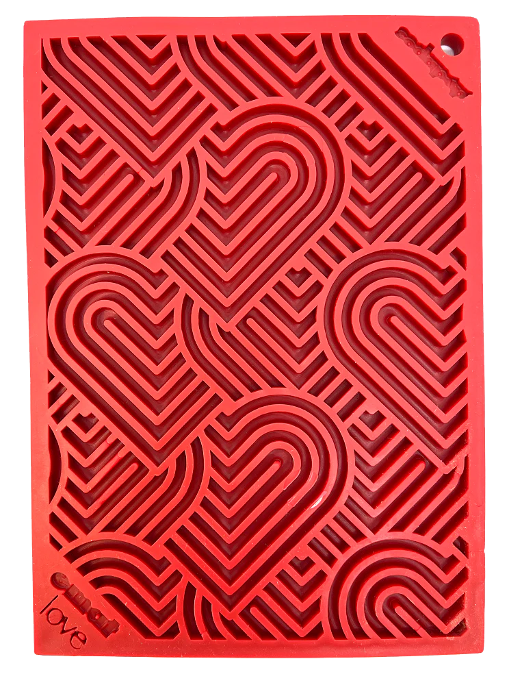 Love eMat - Enrichment Lick Mat for Dogs and Cats| Heart Design | SodaPup - Image 2