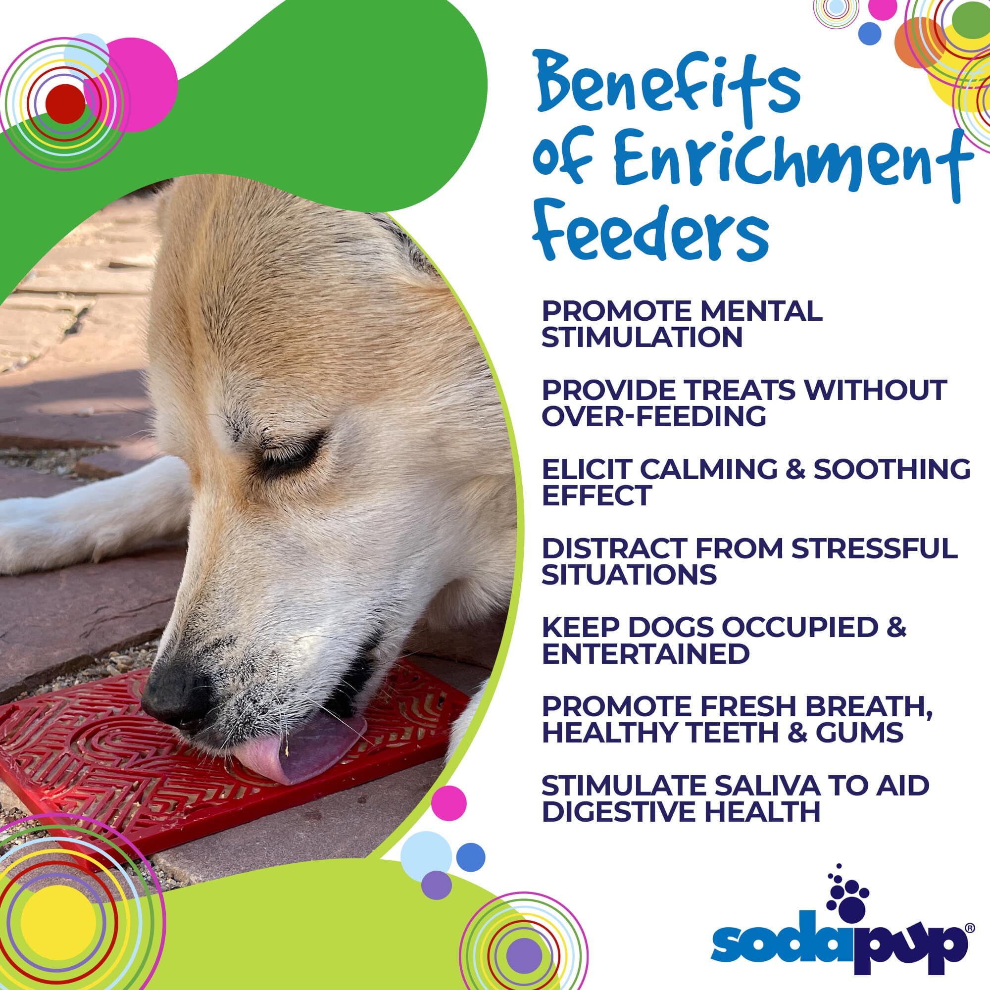 Love eMat - Enrichment Lick Mat for Dogs and Cats| Heart Design | SodaPup - Image 4
