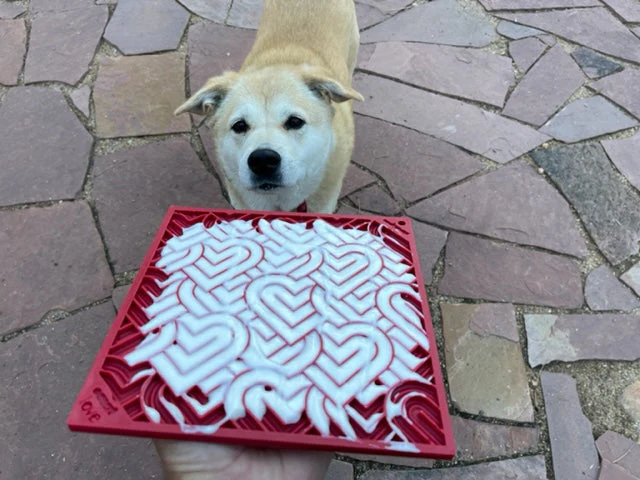 Love eMat - Enrichment Lick Mat for Dogs and Cats| Heart Design | SodaPup - Image 6