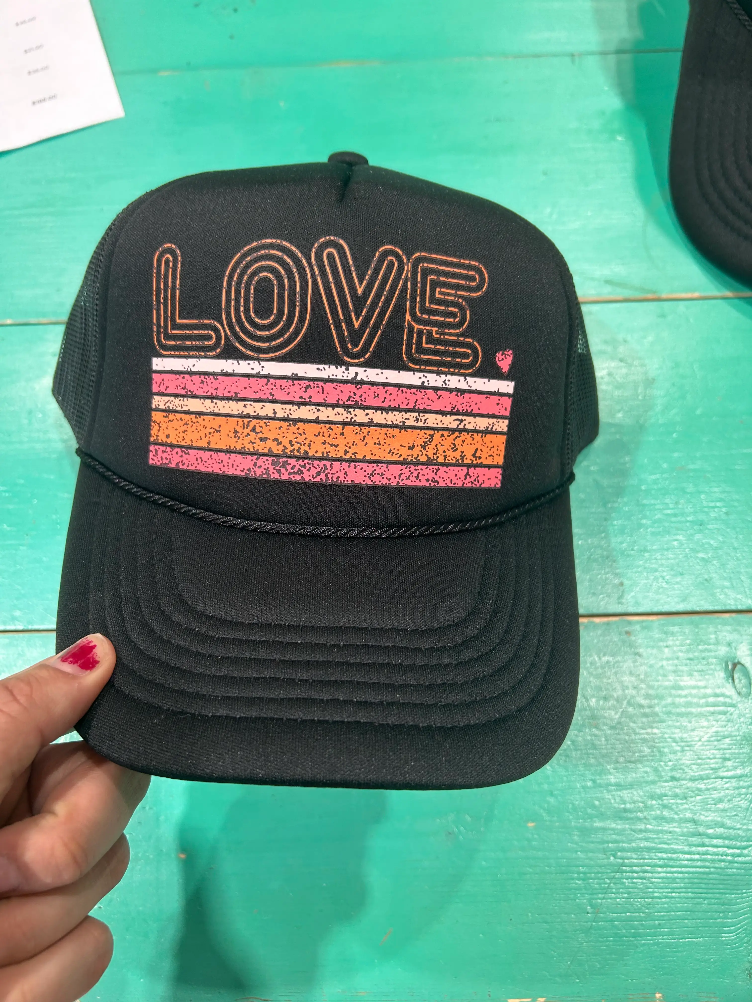 Love Striped Trucker - Image 2