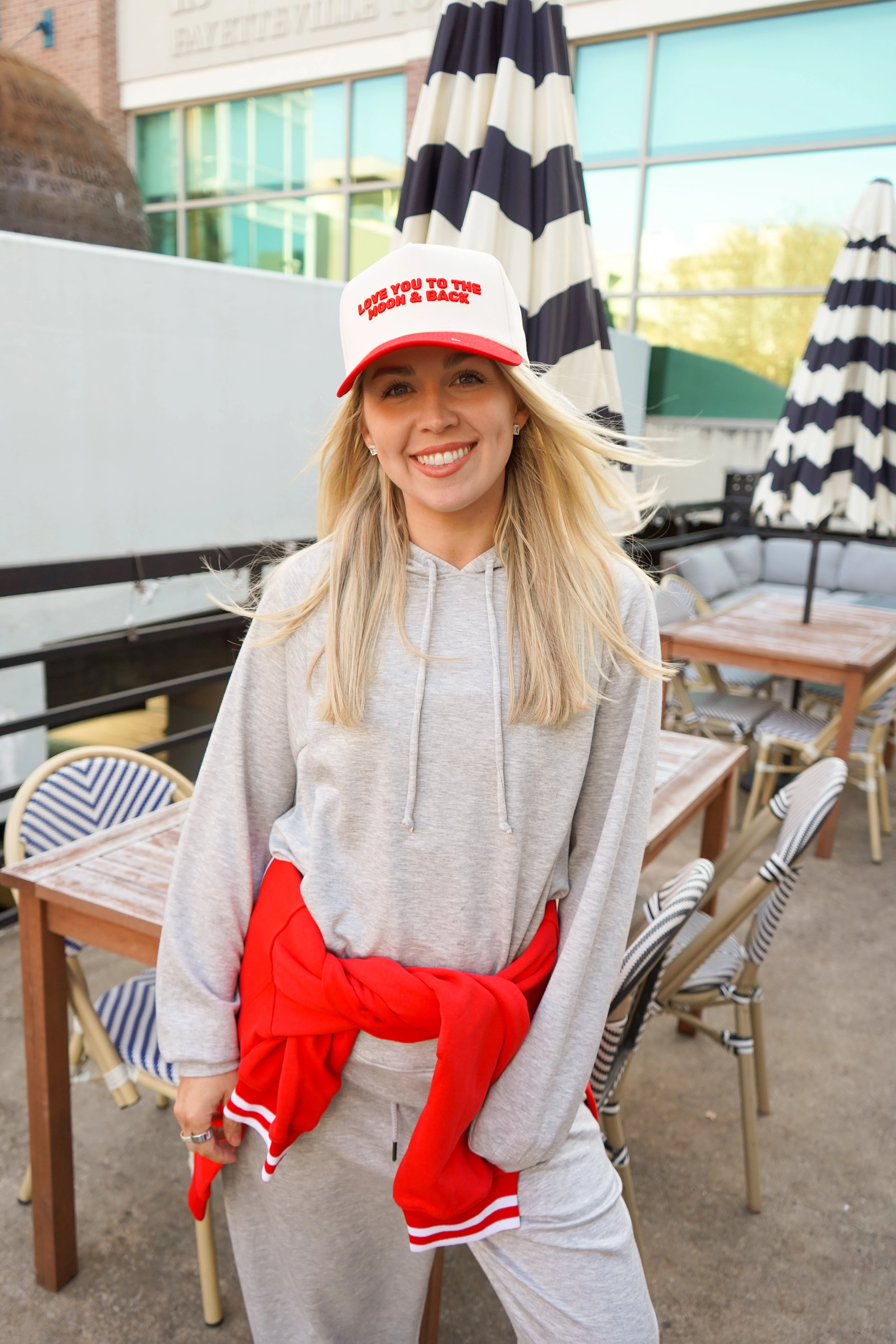 Love you to the Moon - Red Vintage Trucker Hat - Image 7