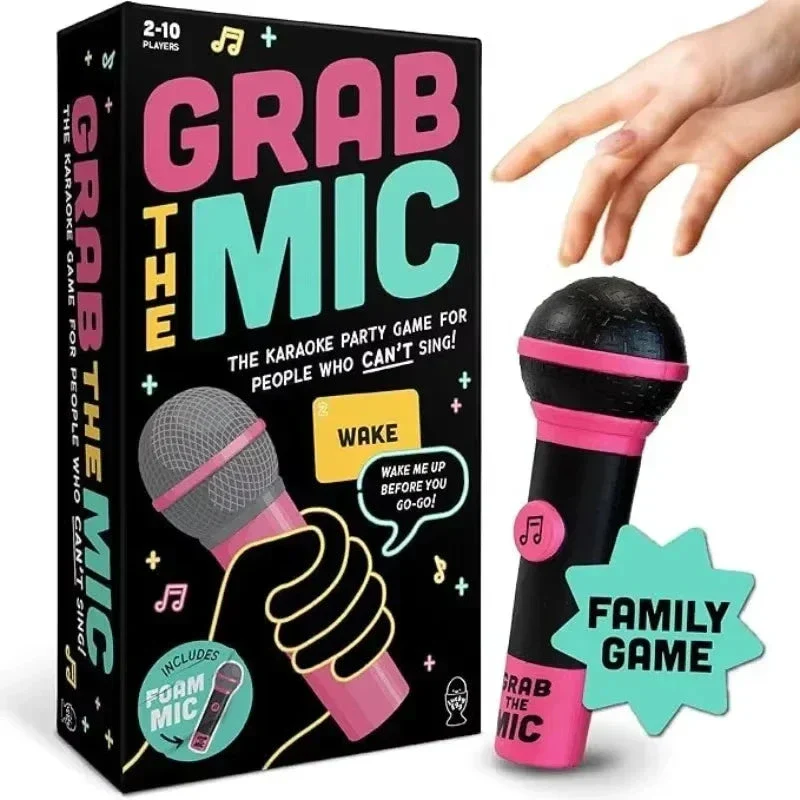 Lucky Egg Grab The Mic – Family Karaoke Board Game for 2-10 Players - Image 2